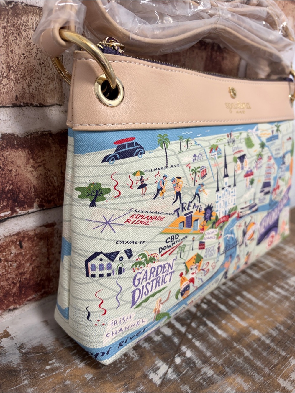 Spartina 449 New Orleans Crossbody Bag - NWT - Picture 5 of 12